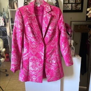 VENUS Vibrant Pink Women's Blazer